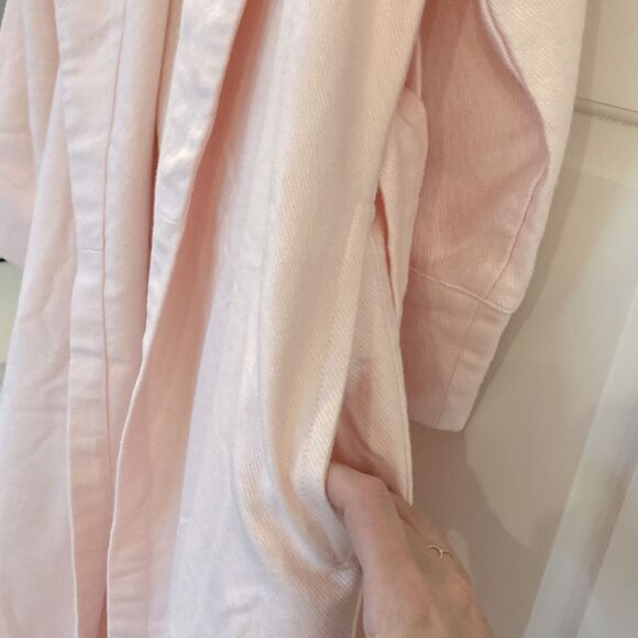 Raeshmi Bamboo Silk Story Cotton Midi Robe Petal Pink Size L/XL - Picture 5 of 10